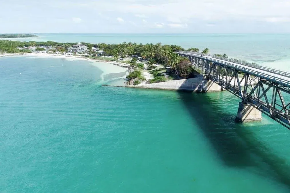 Bahia Honda state park aerial view